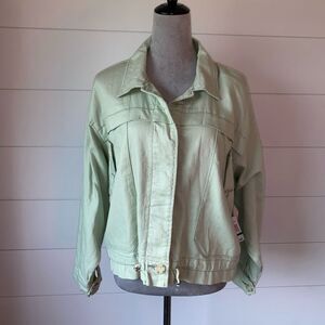 Kensie Stylish Mint Utility Jacket for Women Discover The Perfect Blend Size L